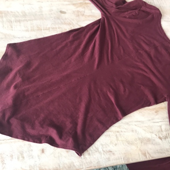 Free People Easy Peasy Scoop Neck Bodysuit {Wine}M - Picture 7 of 7